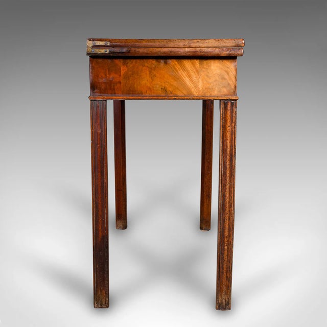 Mid 18th Century 1750's Antique Fold Over Tea Table For Sale - Image 5 of 11
