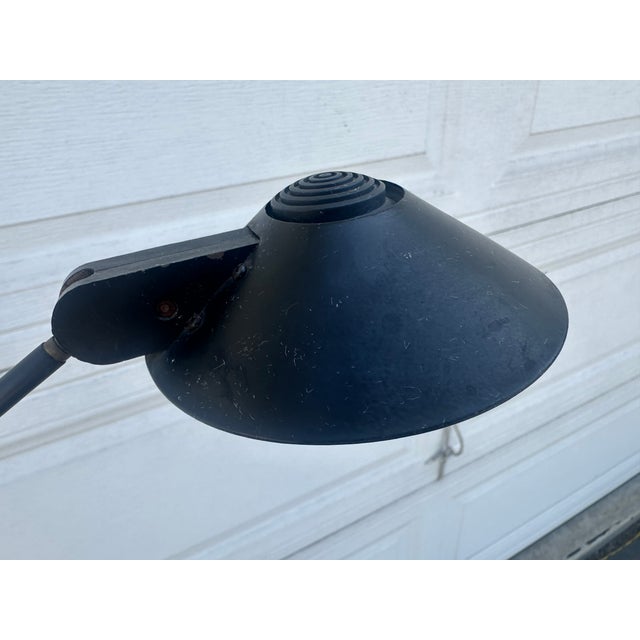 Robert Sonneman/Kovacs Feather Floor Lamp in Black Vintage authentic Robert Sonneman/George Kovacs Black Feather Floor...
