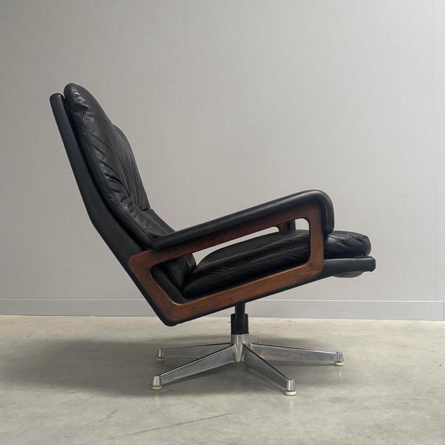 Set of King Chair and Ottoman from Strässle, 1960s For Sale - Image 6 of 15
