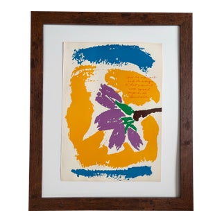 Corita Kent "Love the Moment" Serigraph - Framed For Sale