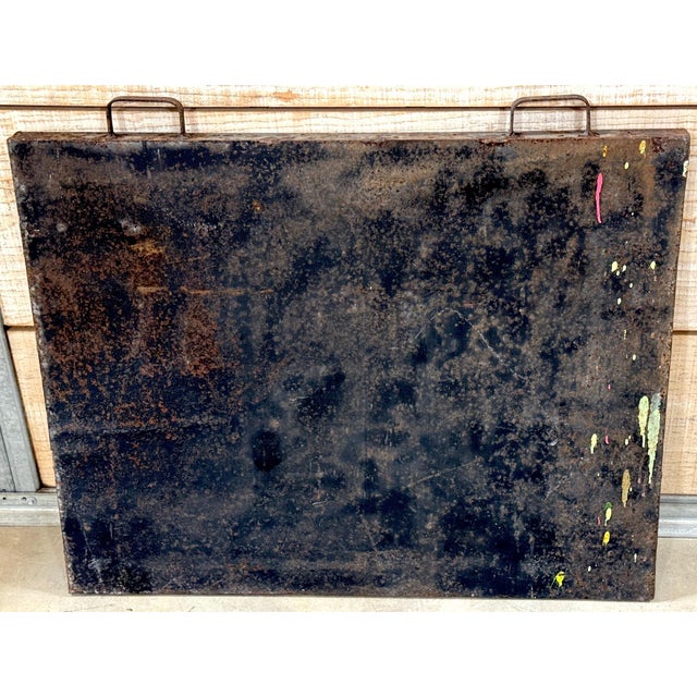 Purvis Young “Burning Man” Monumental Outsider Painting on Found Steel Tray For Sale - Image 18 of 18