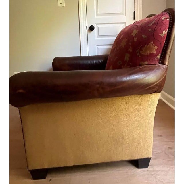 1980s Luxury Reinvented: The Ricardo Chair and Ottoman Set by King Hickory For Sale - Image 10 of 12