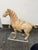 Design Plus Gallery presents an Antique Painted Pottery Tang Dynasty Style Horse Sculpture + Stand. This exquisite painted...