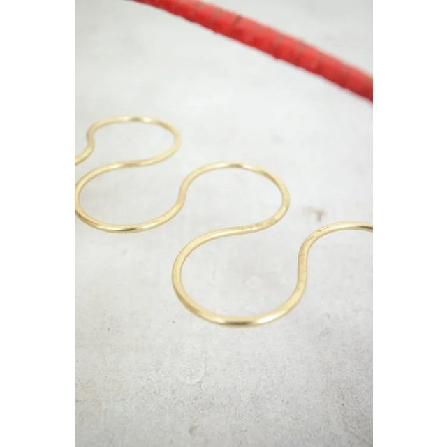 Vintage Glasses with Holder in Metal For Sale - Image 5 of 7