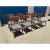 1980s Vintage Klismos Style Solid Walnut Dining Chairs - Set of 8 For Sale In San Diego - Image 6 of 7