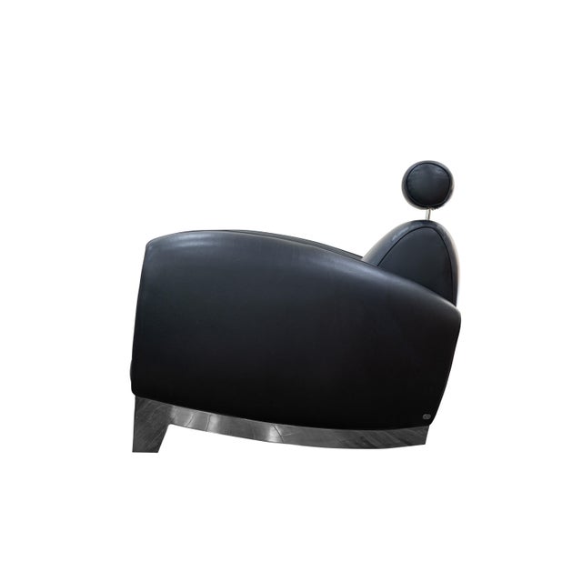 1980s Vintage Pair of De Sede Ds 57 Armchairs With Headrests For Sale - Image 5 of 12