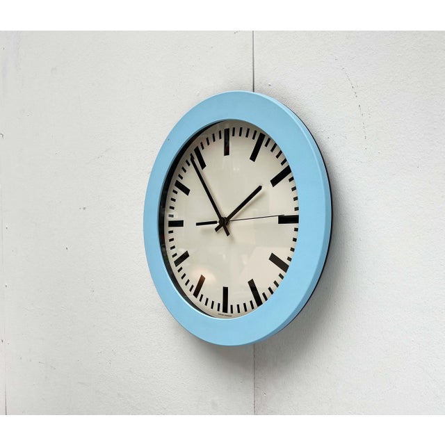 Vintage Italian Wall Clock from Junghans, 1980s For Sale - Image 4 of 18