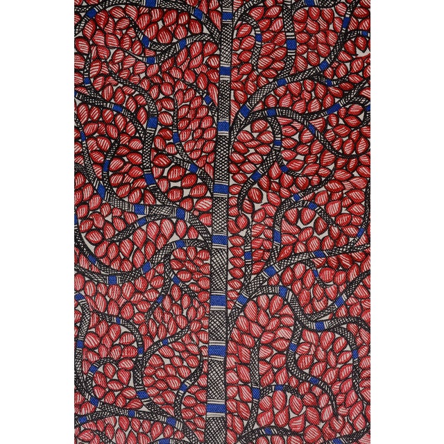 Discover the timeless beauty of traditional Indian folk art with this intricate Madhubani painting by Mamta Devi, a...