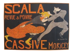 1903 French Belle Epoque Poster, Revue a Poivre