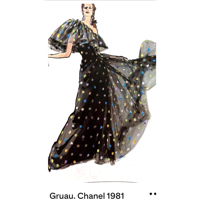 RARE! RARE! This is a 1981 Chanel couture design that dates to 1981. It is the first time we have it in our collection. It...