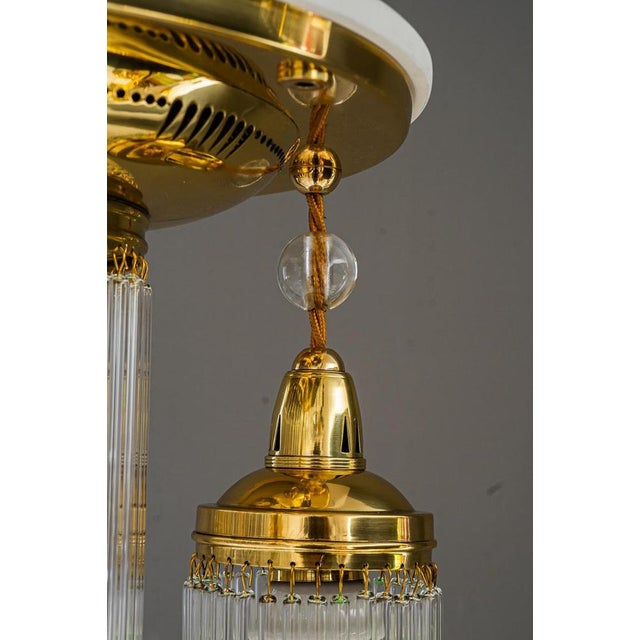 Art Deco Ceiling Lamp with Glass Sticks, 1920s For Sale - Image 16 of 17