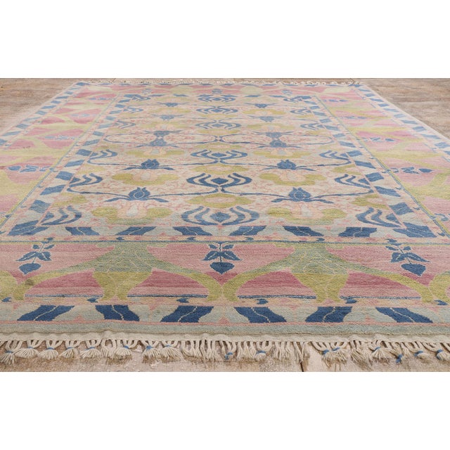Vintage Turkish Oushak Rug, 09'02 X 13'00 For Sale - Image 9 of 10