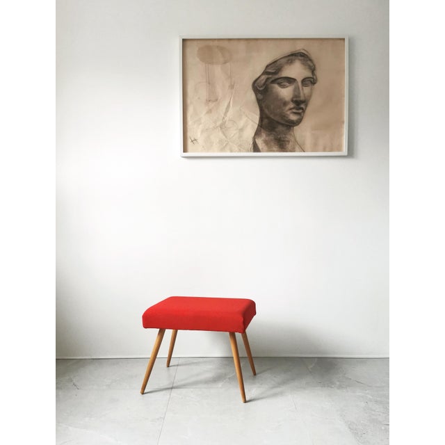 This stool dates from the 1970s and was manufactured by TACKE Seating Furniture in Germany. Its functional design allows...