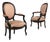 Pair of 19th Century French Louis Philippe Upholstered Armchairs Blush For Sale