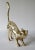 Mid-Century Modern Mid-Century 1960's-1970's Large Polished Brass Cat With Accentuated Tail "On the Prowl" For Sale - Image 3 of 13