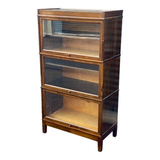 1950s Barrister Stacking Glass Front Bookcase by Hale For Sale