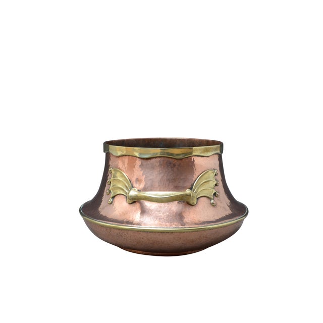 Large Antique Victorian Copper and Brass Jardinière, 1860 For Sale - Image 3 of 10