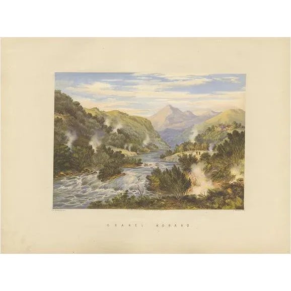 Walker, Orakei Korako New Zealand, 1877, Paper For Sale - Image 5 of 5