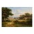 English Victorian Antique Oil Painting of a Devonshire Landscape, 19th Century For Sale