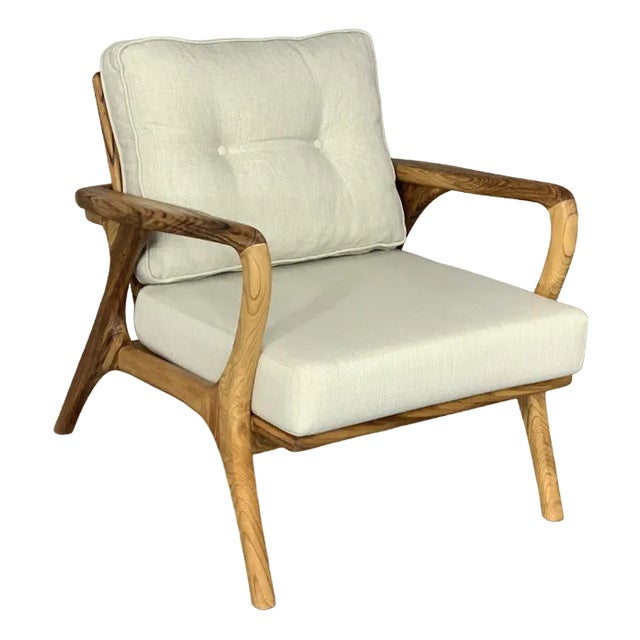 Lounge Chair in Chestnut For Sale