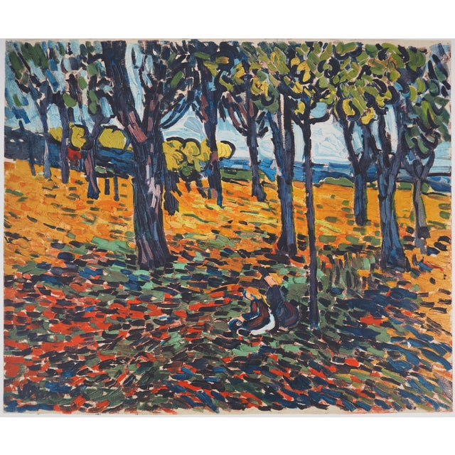 Maurice de Vlaminck, The Chestnut Grove at Chatou, 1906, Lithograph For Sale