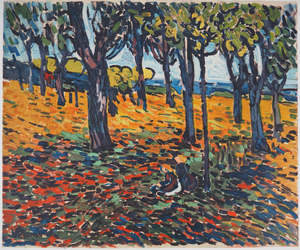 Maurice de Vlaminck, The Chestnut Grove at Chatou, 1906, Lithograph