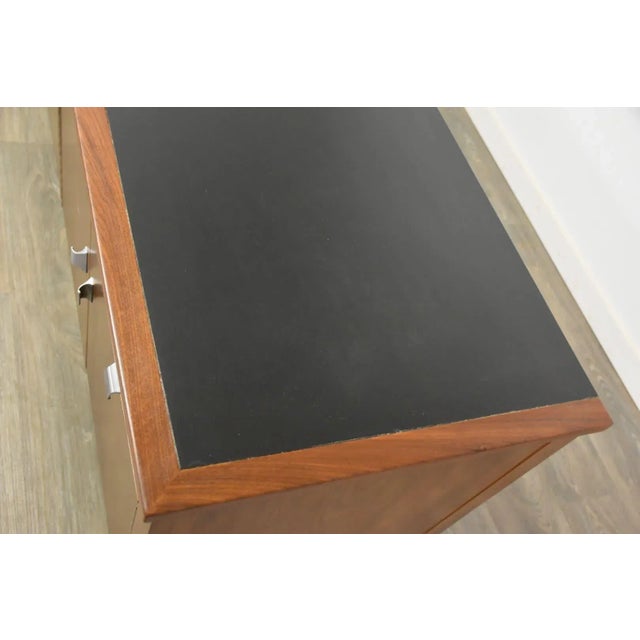 Wood Walnut Mid Century Credenza For Sale - Image 7 of 10