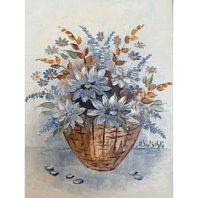 Irene Butschli Signed Original Framed Floral Still Life Canvas Painting For Sale In Orlando - Image 6 of 6