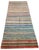 Early 21st Century Hand-Knotted Afghan Ethnic Runner Rug with Multicolor Stripes, 2010s For Sale - Image 5 of 11