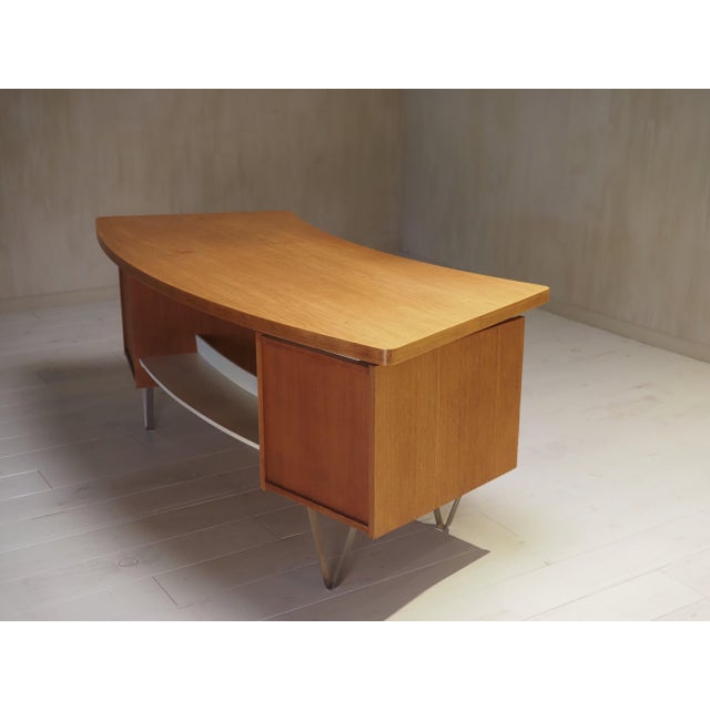 Boomerang Floating Desk from Tijsseling Nijkerk, the Netherlands, 1960s For Sale - Image 4 of 15