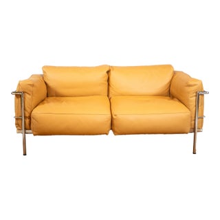 Le Corbusier Lc3 Grand Confort Attributed Loveseat Sofa For Sale