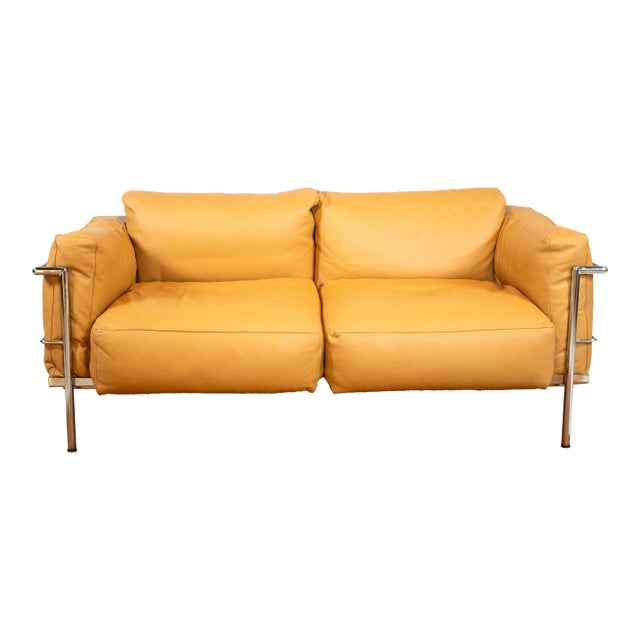 Le Corbusier Lc3 Grand Confort Attributed Loveseat Sofa For Sale