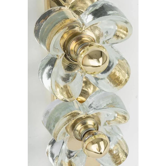 Glass Wall Light attributed to Sische, Germany, 1970s For Sale - Image 4 of 10