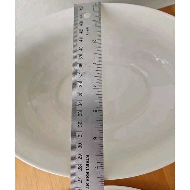 Vintage MCM Villeroy & Boch Vieux Luxembourg Porcelain Oval Tureen & Lid Covered Server For Sale - Image 9 of 11