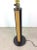 Vintage Postmodern Table Lamp Black With Teak Wood Accent and Empire Shade For Sale - Image 4 of 12
