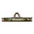 French Decorative Wrought Iron Hanging Sign With a Modern Painting, 19th Century For Sale