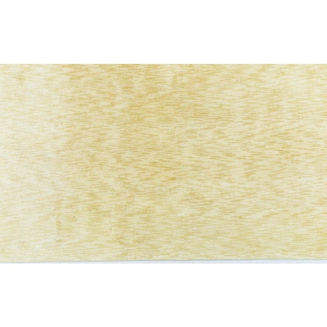 Abstract Modern Solid Pale Sand Silk Runner "Glint" by Doris Leslie Blau For Sale In New York - Image 6 of 7