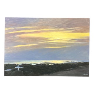 Claude Sauthier, La Turballe, Brittany, Oil on Wood, 1970s For Sale