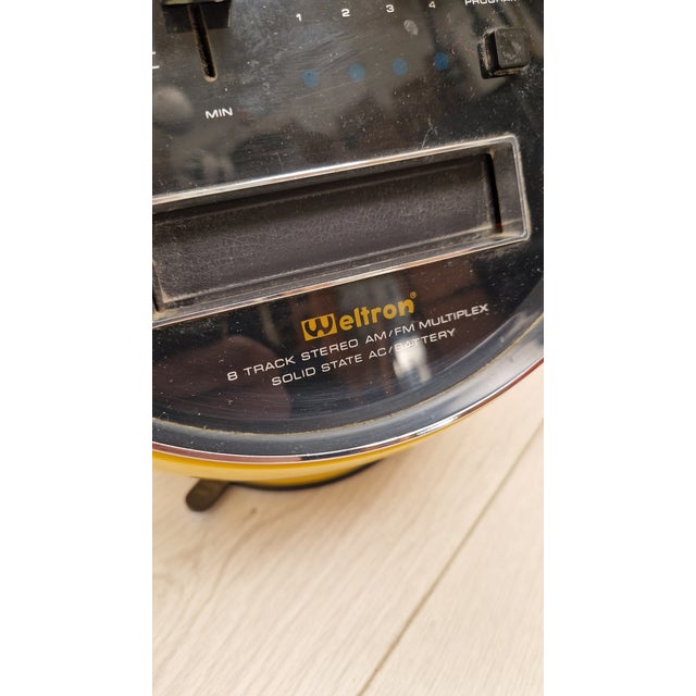 Yellow Space Ball 2001 Radio from Weltron, 1970s For Sale - Image 10 of 12