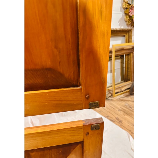 Late 20th Century Handmade Late 20th Century Knotty Pine Four-Door Storage Cabinet / Hutch For Sale - Image 5 of 5