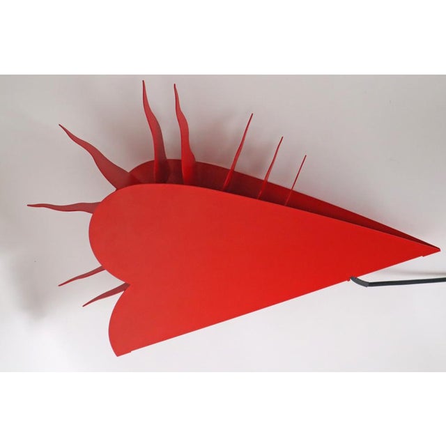 One for the Recession Wall Lamp in Red Heart Shape by Ingo Maurer, 1994 For Sale - Image 10 of 14