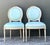 Shabby Chic Vintage Regency Medallion Back Chairs - A Pair For Sale - Image 3 of 12