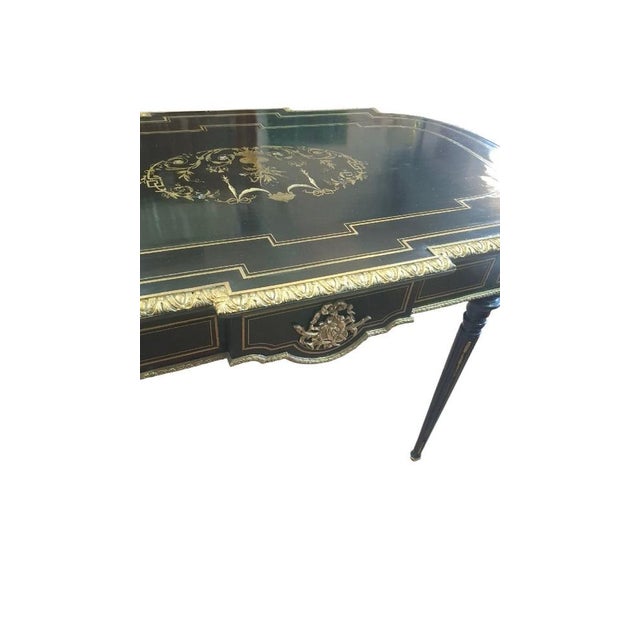Napoleon III Boulle Center Table, 1890 For Sale - Image 6 of 10