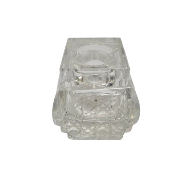 Vintage Art Deco Crystal Inkwell, Germany, 1930s For Sale - Image 4 of 9