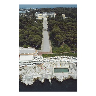 Slim Aarons, View of the Hotel Du Cap at Eden Roc by Slim Aarons, Limited Edition Estate Stamped Digital Print For Sale