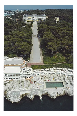 Slim Aarons, View of the Hotel Du Cap at Eden Roc by Slim Aarons, Limited Edition Estate Stamped Digital Print