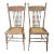 Vintage Oak Press Back Chairs With Cane Seats - a Pair For Sale