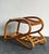 Mid-Century Modern Vintage 1950s Bent Rattan Side Table For Sale - Image 3 of 12