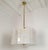 Mid-Century Modern 1970s White Murano Glass, Mid Century Modern Drum Chandelier For Sale - Image 3 of 14