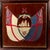 Sailor's Woolworks, Rare Square Pair on Velvet With Union Jack, Stars and Stripes and Royal Navy Ensigns For Sale - Image 12 of 13